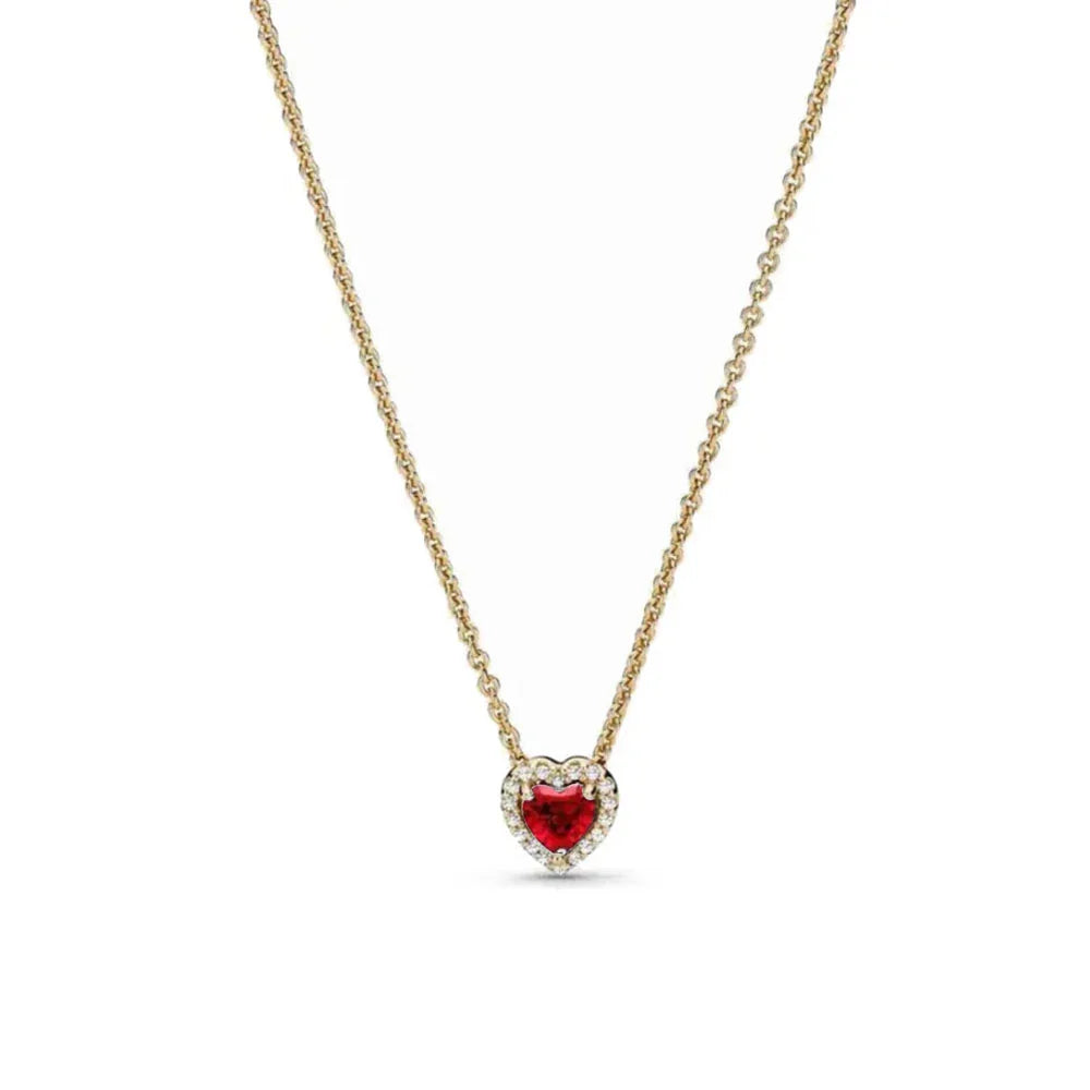 925 Sterling Silver Heart Bow Necklace Fit Christmas Jewelry For Women DIY  Making Party Wedding Gift Vera Lux