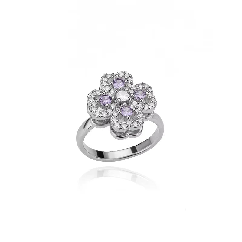 Anti Stress Anxiety Fidget Rings for Women Stainless Steel Sunflower Sun Star Spinner Ring Christmas Jewelry Gifts Dropshipping Vera Lux