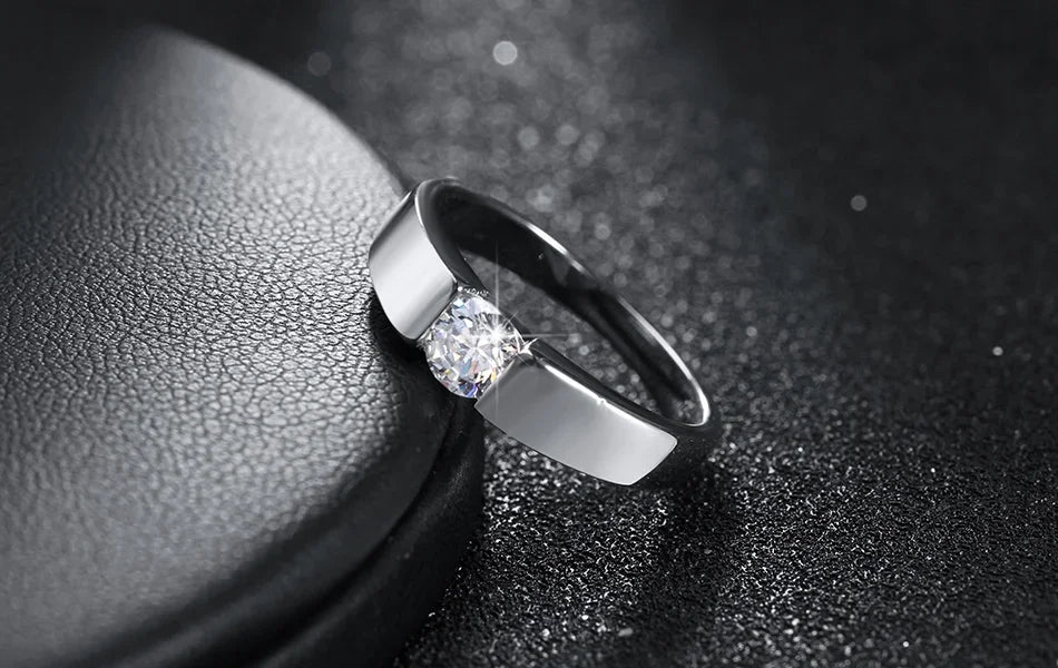 Charm 925 Sterling Silver Rings For Women Shining crystal size 7/8/9/10 Fashion Party Gifts engagement wedding Jewelry Vera Lux