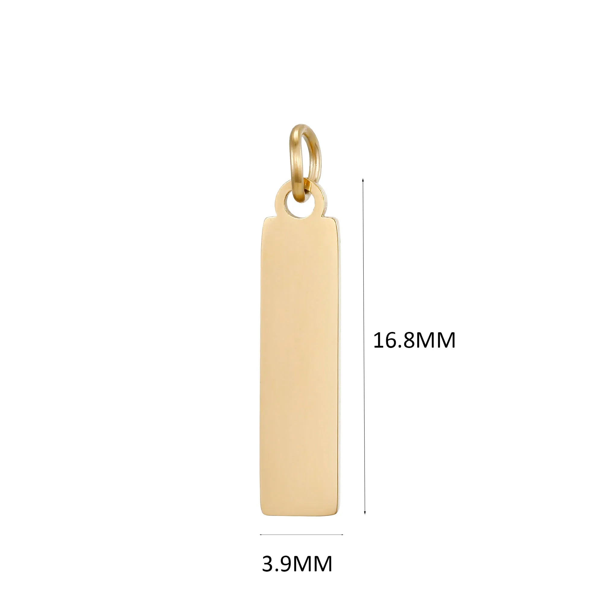 10PCS Custom Logo Tags Stainless Steel Charms for Necklace Bracelets 6 sizes to choose Vera Lux