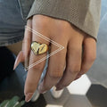 New Irregular Opening Pearl Ring Two-piece Set For Women Fashionable Personalized Daily Accessory Party Jewelry Birthday Gifts Vera Lux