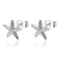 Water Drop Zircon Stars Stud Earrings For Women Stainless Steel Gold Color Statement Earring 2023 Femme Christmas Jewelry Gift Vera Lux