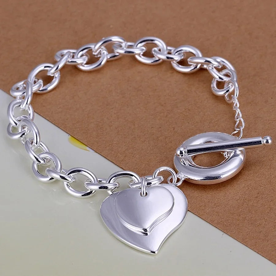 8 Inch 18K Gold Bracelet 5MM Sideways Chain Bracelet For Woman Men Fashion Wedding Engagement 925 Sterling Silver Jewelry Gifts Vera Lux