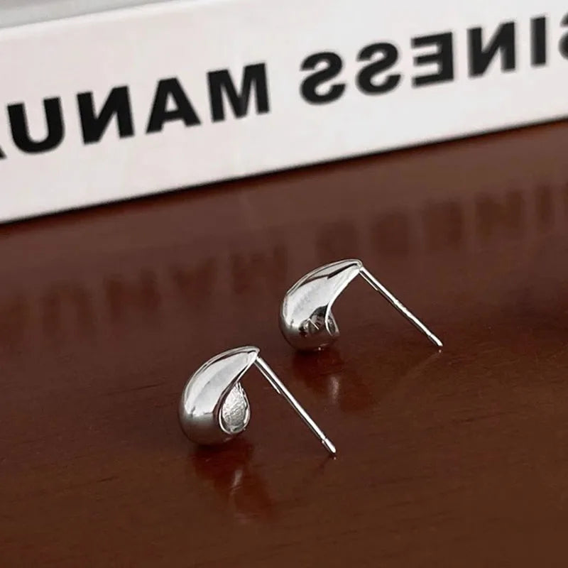 Ventfille 925 Sterling Silver Water Drop Earring for Women Gift Minimalism Versatile Office Trend Jewelry Dropshipping Vera Lux