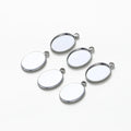 10Pcs/Lot 14K 18K Gold Plated Cabochon With Hole Pendant Base Blank Tray Bezel DIY Handmade Pendant Jewelry Making Findings Vera Lux