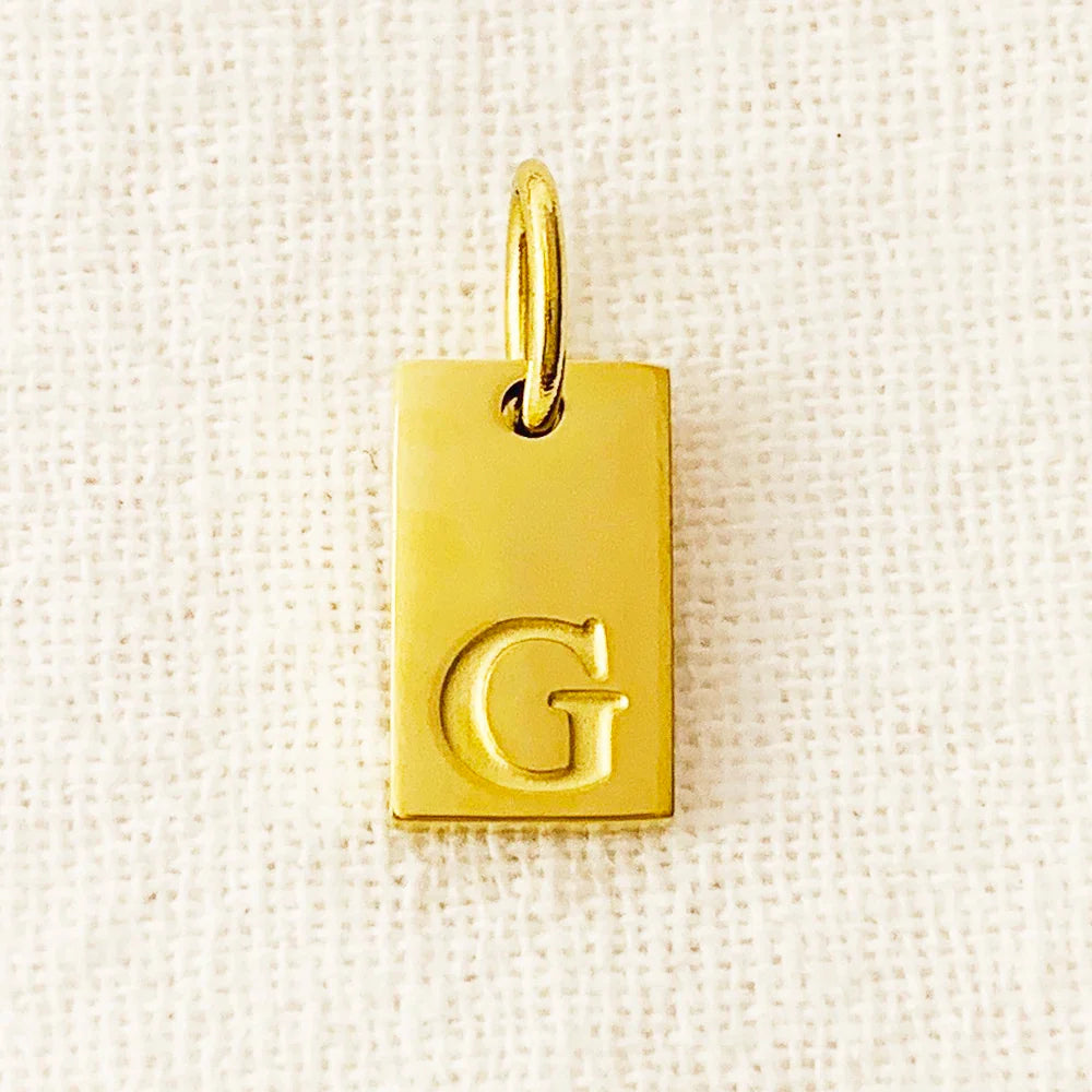 10PCS Alphabet Charm Pendant for Necklaces Stainless Steel Jewelry DIY Engraved Lettering Accessories Women's Fashion Jewelry Vera Lux