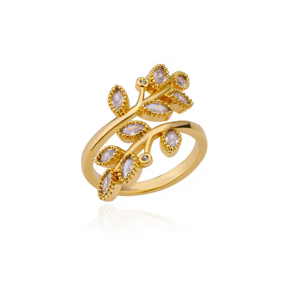 Luxury Rose Flower Zircon Rings For Women Gold Color Stainless Steel Fashion Butterfly Ring 2023 Wedding Aesthetic Jewerly Gift Vera Lux