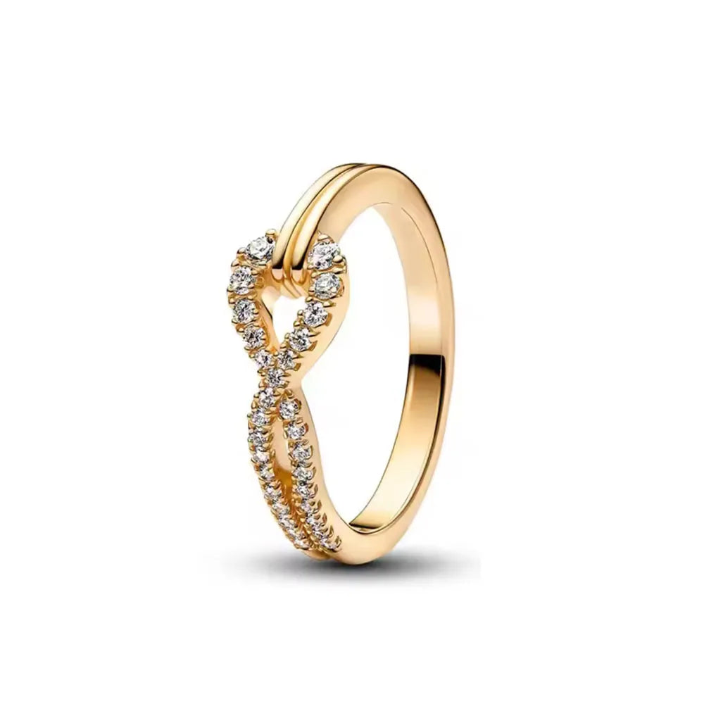 2026 Hot Selling 925 Sterling Silver Heart-Shaped Butterfly Flower Ring, Exquisite and Charming Jewelry Gift for European Women Vera Lux