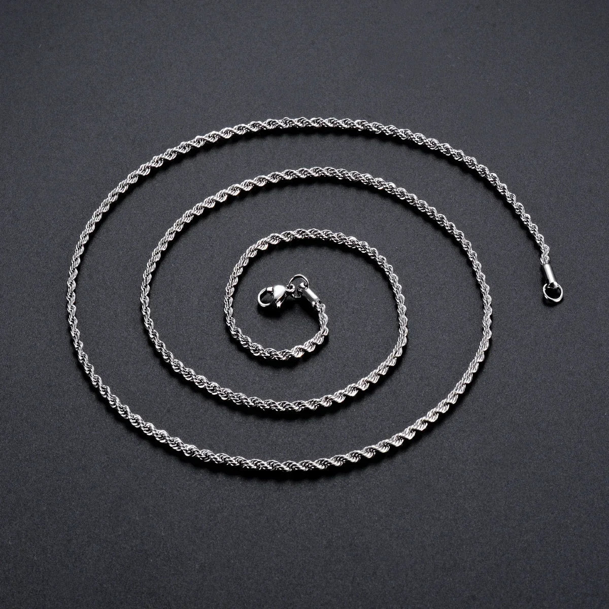1 piece 925 sterling silver Width 2mm/3mm/4mm Rope Chain Necklace/Bracelet For Men Women Man Fashion Chain Necklace Vera Lux
