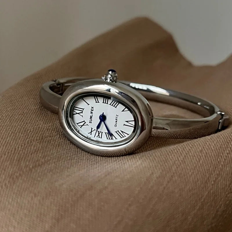 Famous Brand Women Quartz Watch Fashion Luxury Gold Wristwatch Gift Ladies Rome Dial Bracelet Watch Dropshipping Clock Vera Lux