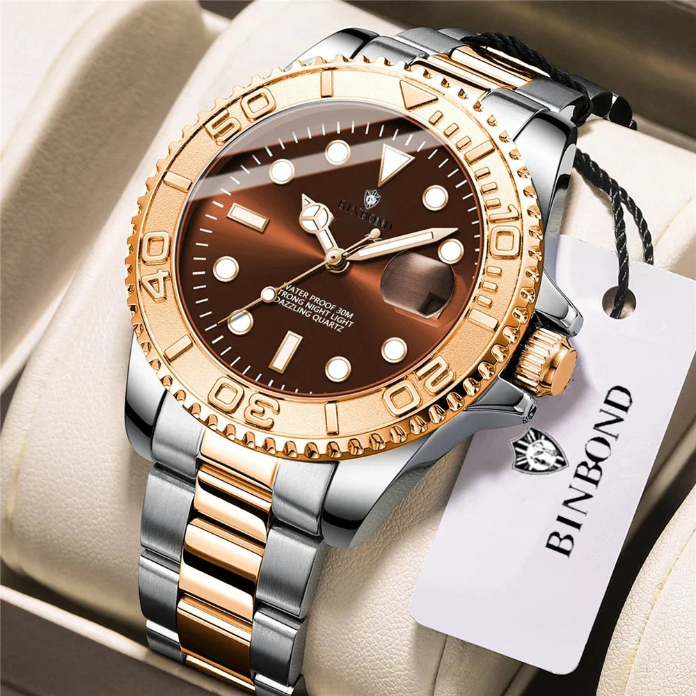New Automatic Watch Mens Sports Bezel Gray Digital Luxury Watches For Man Fashion Quartz Wristwatches Gifts Men Tudo Por 1 Real Vera Lux