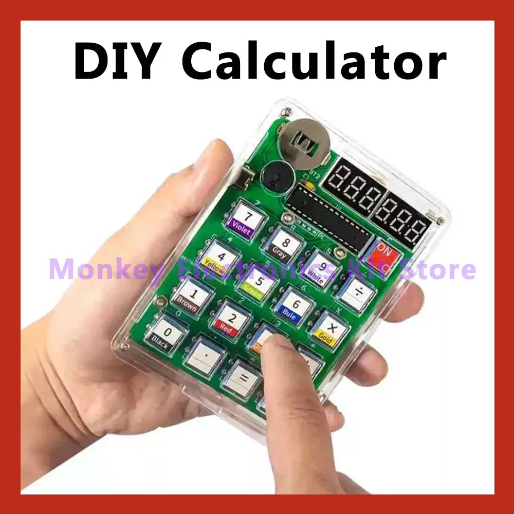 Electronic DIY Calculator Production Kit LED Digital Tube Display With Shell Single-Chip Microcomputer Soldering Practice Whatever the Treasure