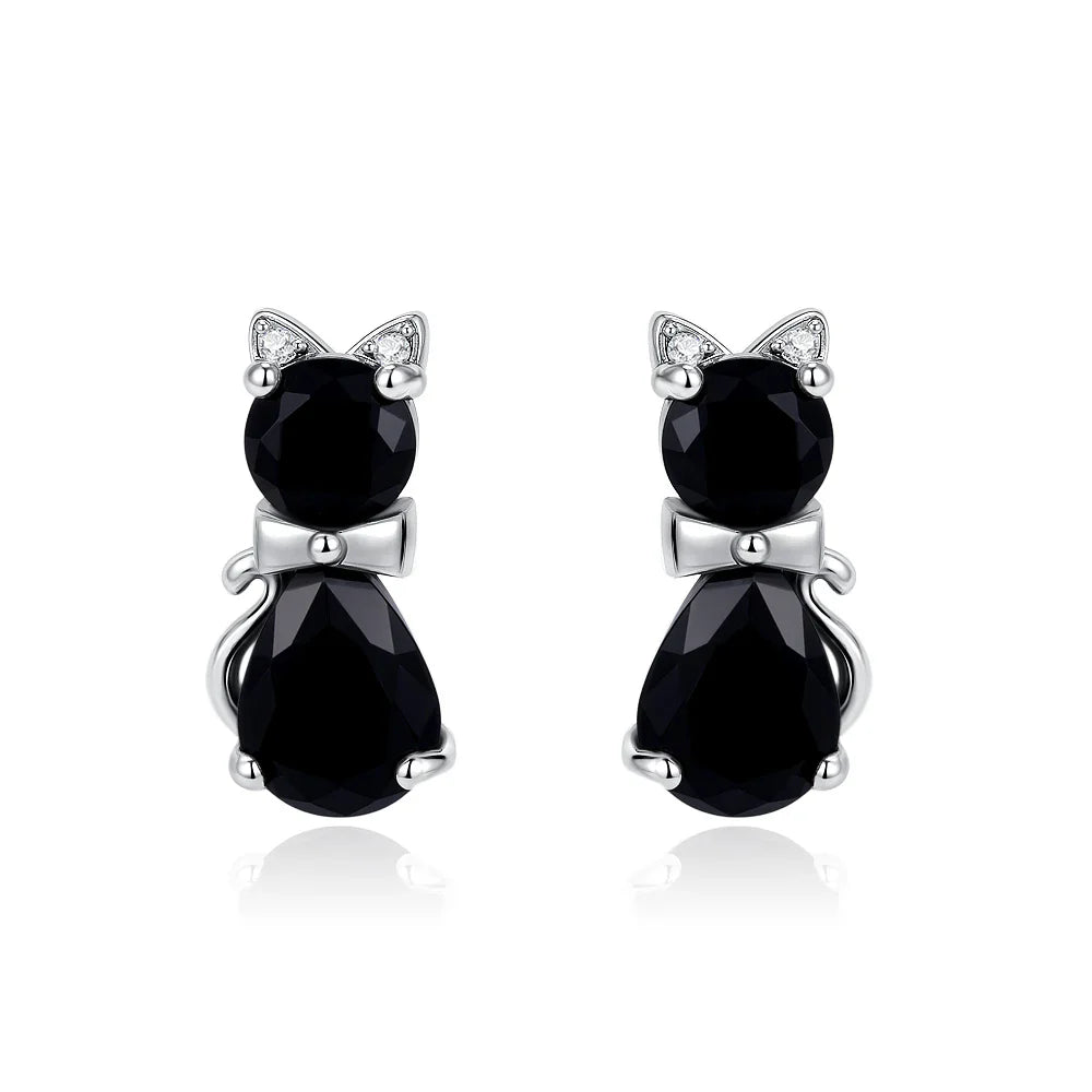 2026 New 925 Silver Elephant Cherry Blossom Butterfly Heart Earrings, a delicate choice for women's fashion jewelry Vera Lux