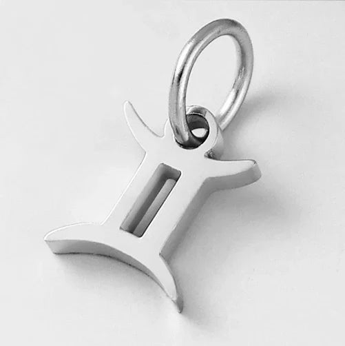 10PCS Stainless Steel Star Zodiac Sign 12 Constellation Pendant Accessories for Necklace Women Man Jewelry Gifts Wholesale Vera Lux