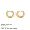 Minimalist Stainless Steel Round Earrings for Women Trendy Geometric Drop Statement Earrings Party Fashion Jewelry Gift Vera Lux