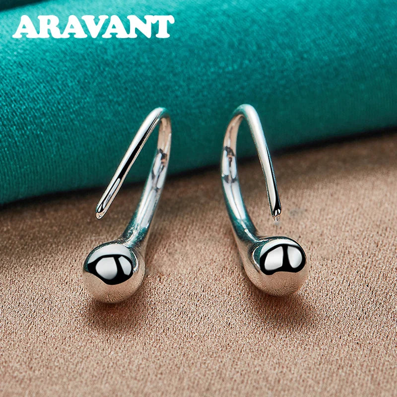Aravant 925 Sterling Silver Water Drop Shaped Earring For Women Fashion Wedding Jewelry Gifts Vera Lux