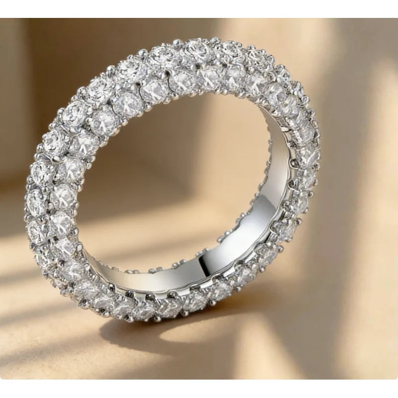 925 Sterling Silver Personalized Planet Around Advanced Zircon Ring For Women Wedding Party Daily High Quality Jewelry Gift Vera Lux