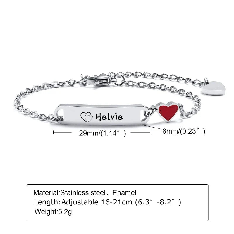 Personalized Baby Name Bracelet 14K Gold Plated Customized ID Bracelets for Girls Boys Custom Text Bracelet New Born Gift Vera Lux