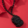 1Pcs Chinese Style Necklace Pendant Amulet Prayer Fortune Necklace Dragon Pixiu Happy Buddha Necklace Daily Jewelry Vera Lux
