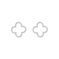 DOTIFI Stainless Steel Creative Hollow Four Plum Blossom Simple Style Four-Leaf Clover Handmade DIY Earrings Jewelry Accessories Vera Lux