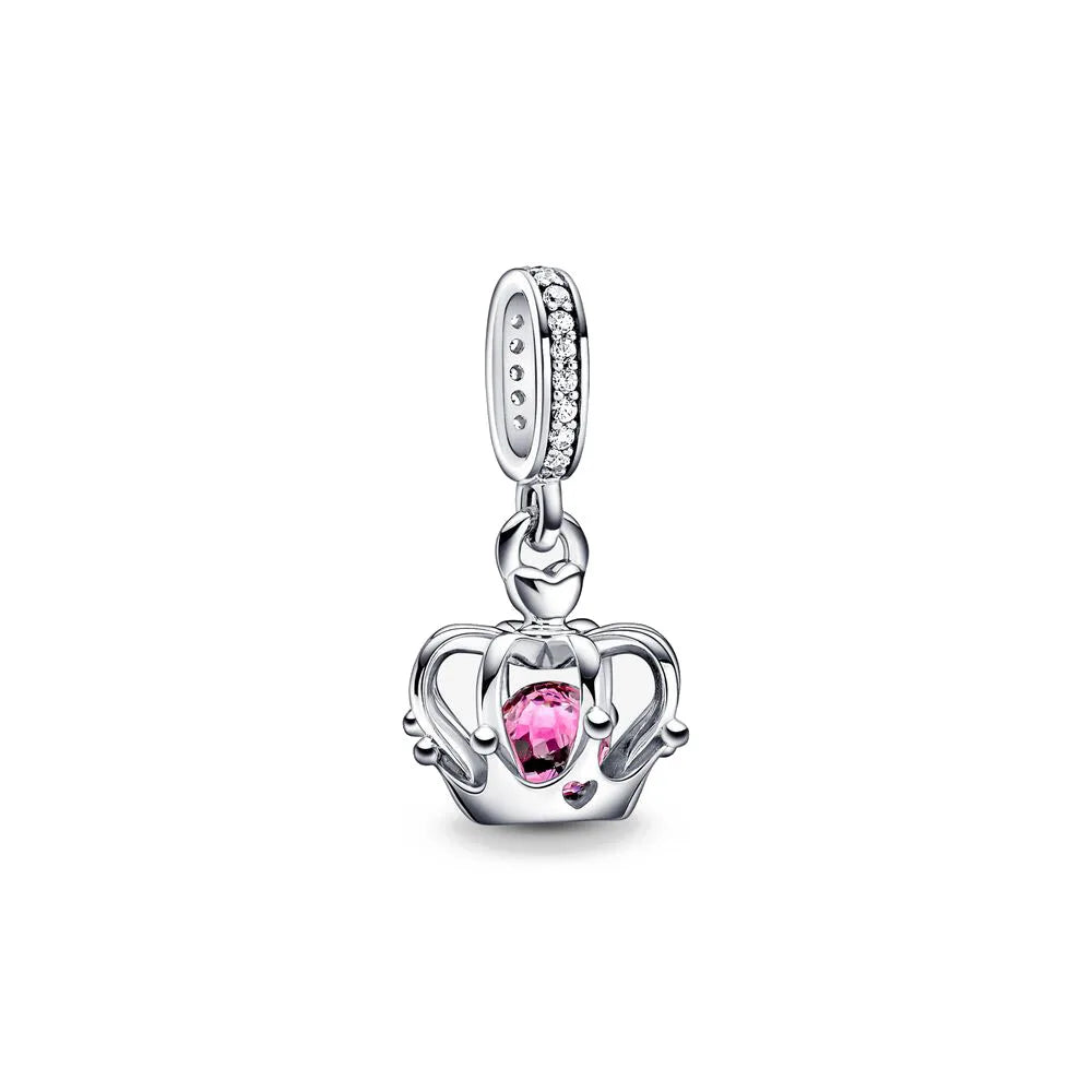 2026 Spring Pink Series Ballon Butterfly Flower Pendant Fit S925 European 925 Sterling Silver Bracelet Bangles Necklace Vera Lux