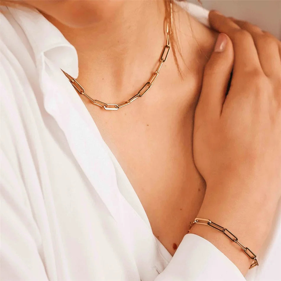 Bracelet for Women Curb Cuban Link Chain Stainless Steel Womens Bracelets Chains Davieslee Jewelry Vera Lux