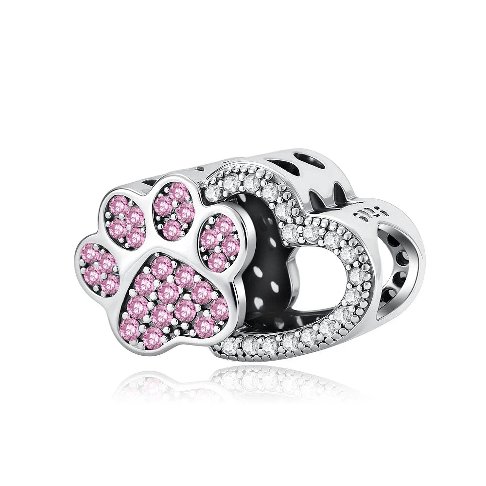 2026 Spring Pink Series Ballon Butterfly Flower Pendant Fit S925 European 925 Sterling Silver Bracelet Bangles Necklace Vera Lux