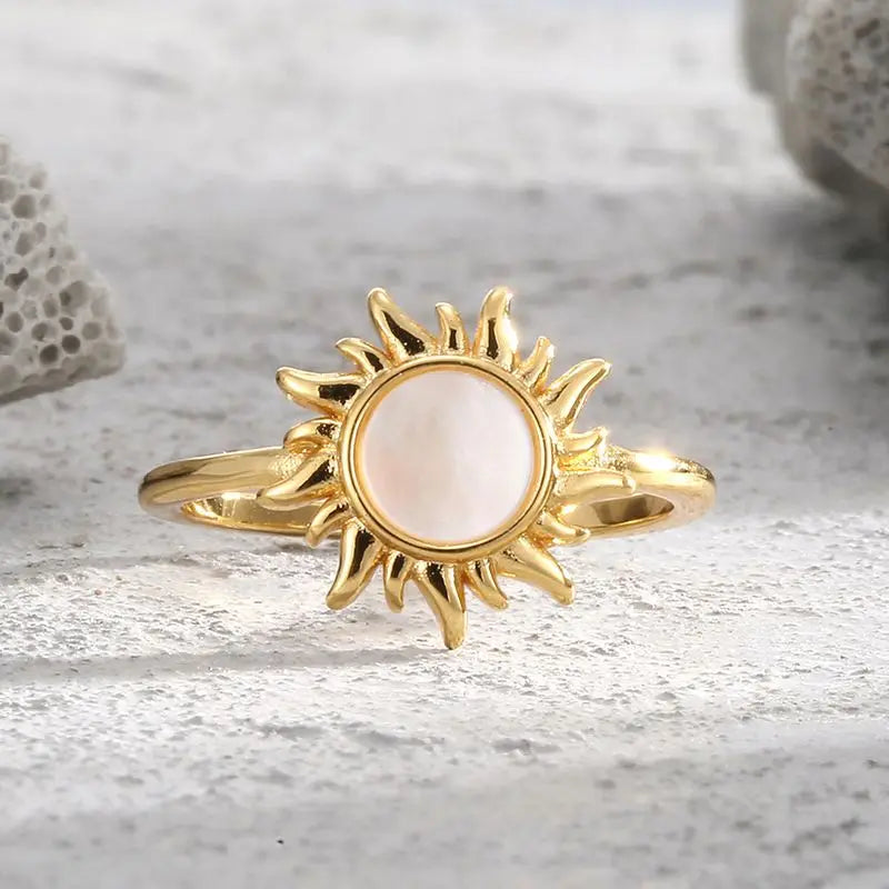 925 Sterling Silve Fashion Wedding Sun Elegant Ring For Women Finger Rings Female Engagement Party Jewelry Accessories Gift ﻿ Vera Lux