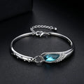 1pcs Blue Gemstone Bracelet Exquisite And Minimalist Style Lightweight Adjustable Chain Women's Daily Accessories Bracelet Vera Lux