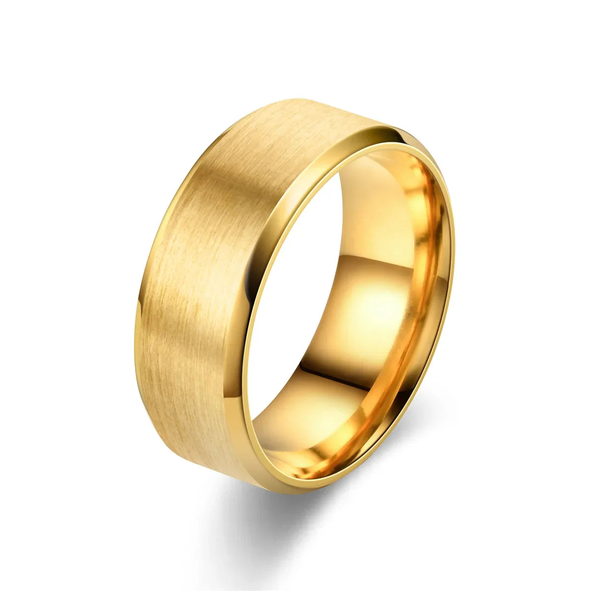 6 Colors Classic 8mm Tungsten Mens Ring Surface Brushed Stainless Steel Ring for Women Wedding Band Couples Jewelry Accessories Vera Lux
