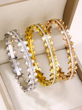 1pieces/set women's wedding jewelry party holiday Valentine's Day gift stainless steel bracelet plated with 18K gold bracelet Vera Lux