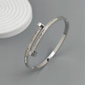 New nail zircon stainless steel gold-plated bracelet 18K, high quality waterproof couple bracelet, wife gift Vera Lux