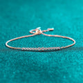 NeeTim Full D VVS1 Moissanite Bracelets for Women S925 Sterling Silver Lab Diamond Bracelet Wedding Birthday Party Jewelry Gift Vera Lux