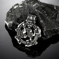Vintage Vikings Loki Hollow Necklaces Men Stainless Steel Norse Mythology Trinity Pendant Amulet Scandinavian Jewelry Male Gifts Femstylo