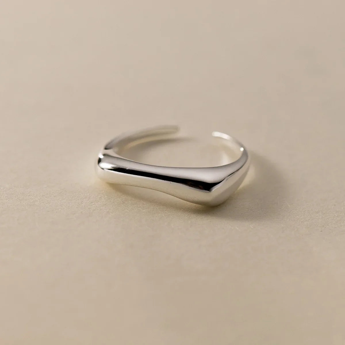 925 Sterling Silver Geometry Arc-Shaped Open Rings For Women Engagement High Quality Jewelry Accessories Wholesale Jewellery Vera Lux