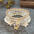 4Pcs Bohemian Butterfly Charm Bracelet Set For Women Crystal Beads Chain Bangle Female Fashion Party Jewelry Gift Vera Lux