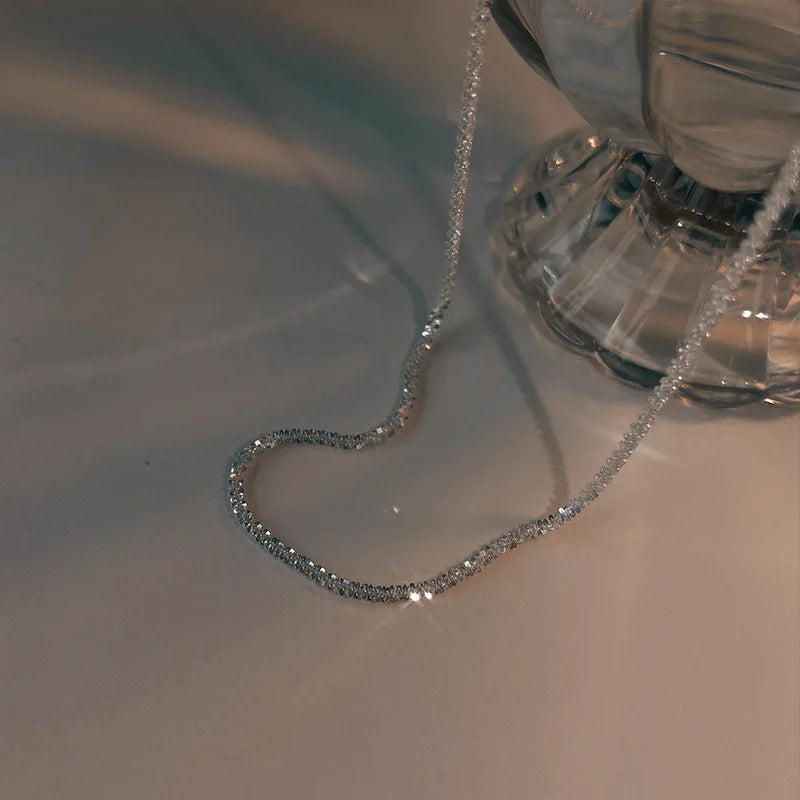 925 Silver Sparkling Sparkling Starry Sky anklets, fashionable, simple and niche design sense anklets Vera Lux