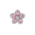 Pink Zircon Flower Rings for Women Gold Color Stainless Steel Ring 2025 Trend Elegant Floral Luxury Aesthetic Jewelry anillos Vera Lux