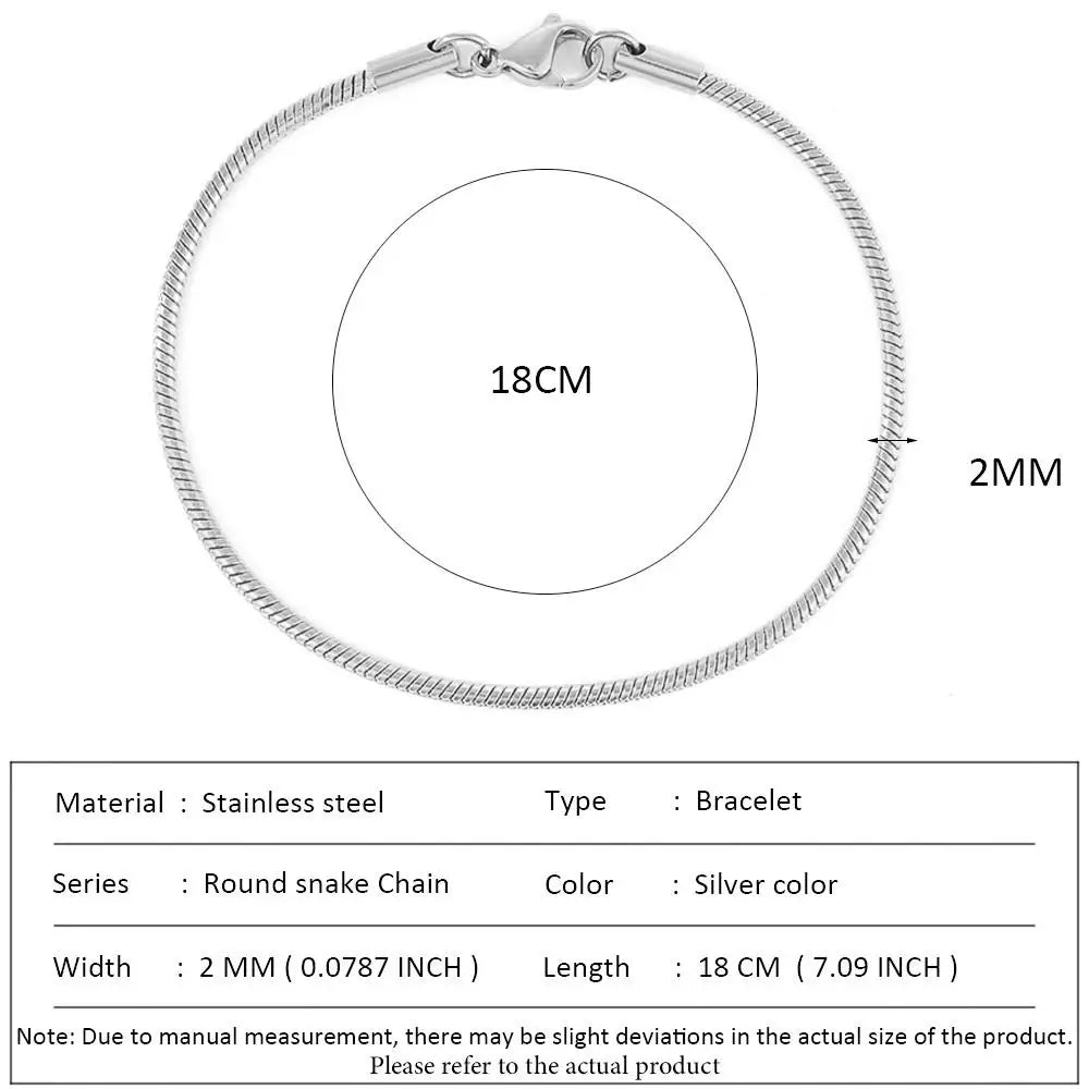 SUNIBI Classic Snake Chain Bracelets for Women Trend  Fashion Stainless Steel Cuban Chain Bracelet Trendy Woman Gifts Jewelry Vera Lux