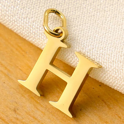 10PCS 26 Letters Stainless Steel Cut Alphabet Pendant for DIY Woman Necklace Ladies Jewelry Accessories Wholesale Dropshipping Vera Lux