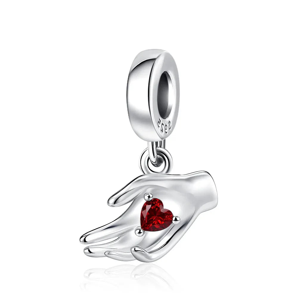 2026 925 Silver Flower, Butterfly, Highland Cow, Motorcycle Pendant Fit European Original Bracelet DIY Jewelry Exquisite Jewelry Vera Lux