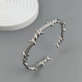 New style wire wrapped thorn stainless steel gold plated 18K bracelet, high quality waterproof silver jewelry, couple gift Vera Lux