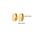 Classic Hoop Earrings for Women Chunky Stainless Steel Gold Color Earring 2025 Trend New in Minimalist Pendientes Jewelry aretes Vera Lux
