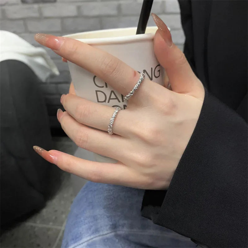925 Sterling Silver Irregular Rings For Women Wedding Vintage Luxury Fine Jewelry Accessories Wholesale Jewellery Money 925 Vera Lux