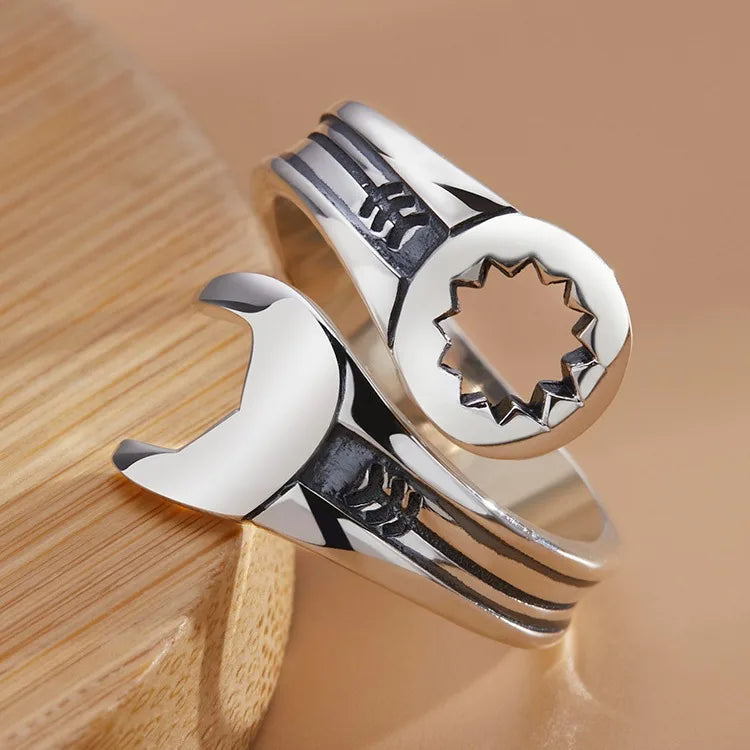 Fashion 925 Sterling Silver Wrench Adjustable Rings For Women Men Luxury Jewelry Accessories Wholesale Jewellery Women Vera Lux