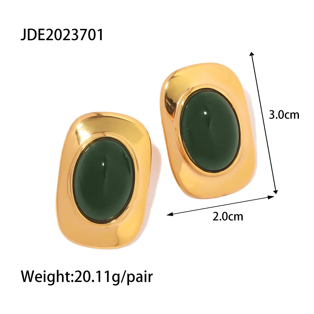 316l Stainless Steel Vintage-Inspired Waterproof Stud Earrings Personalized Charm Fashion Jewelry Accessories Bijoux Gift Vera Lux