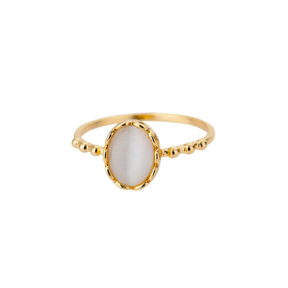 Pinky Zircon Ring for Women Stainless Steel Gold Color Ring 2025 Trend Couple Waterproof Aesthetic Wedding y2k Jewelry anillos Vera Lux