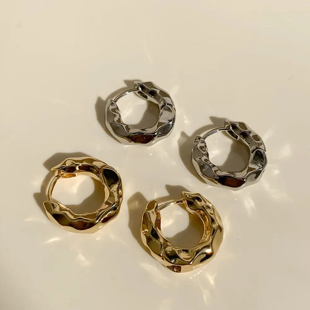 Mariasz Minimalist New Hot Sell Trendy Plated Gold Color Circle Earrings for Women Ear Hoop Earring Classic Jewelry Vera Lux
