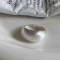925 Sterling Silver Tellipse Geometry Sanding Simple Rings For Women Couple Engagement Luxury Jewelry Accessories Jewellery Vera Lux