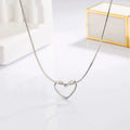 925 Sterling Silver Line Heart Snake Chain Necklaces For Women Ladies Vintage Luxury Jewelry Wholesale Jewellery Argent 925 Vera Lux